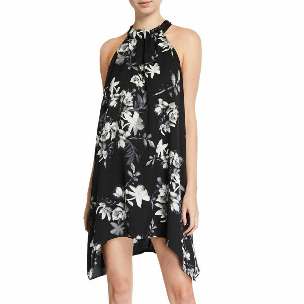 BCBGMaxAzria M Floral Halter Dress